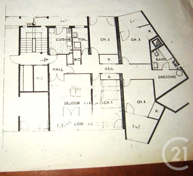 Appartement F7 à vendre - 7 pièces - 135.23 m2 - MARSEILLE - 13012 - PROVENCE-ALPES-COTE-D-AZUR - Century 21 Alphée Sga